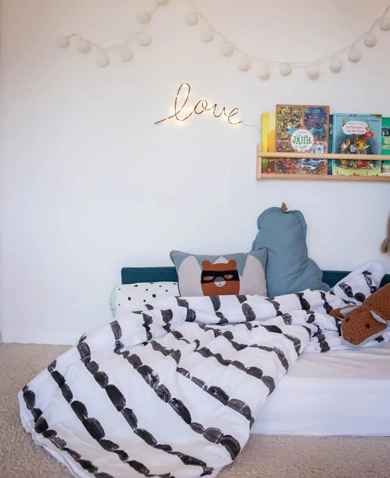 Stoffdruck DIY für Kinder – Bettwäsche mit Halbkreis Muster wie ferm Living