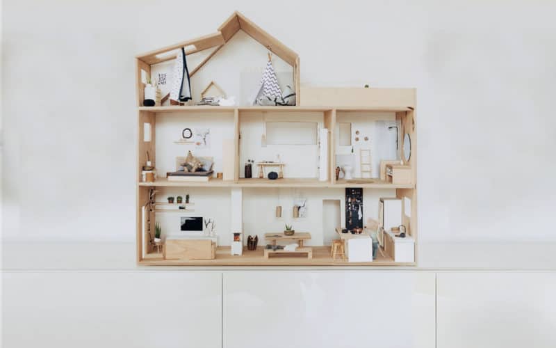 DIY: Puppenhaus 1:12 für die Maileg Mäuse bauen – mit Anleitung und Bauplan