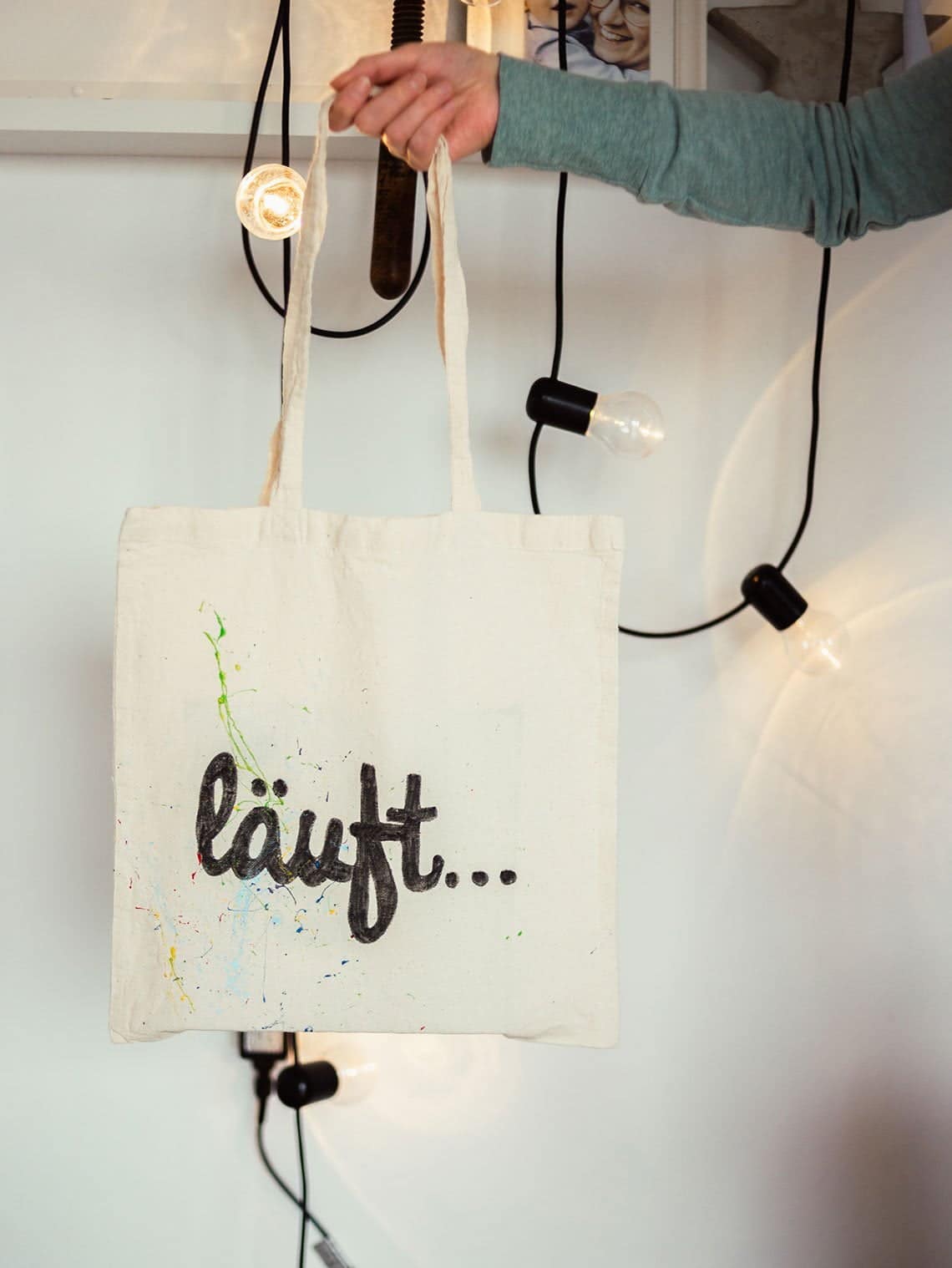 Freebie DIY Stoffbeutel/Jutetasche gestalten Schritt für Schritt