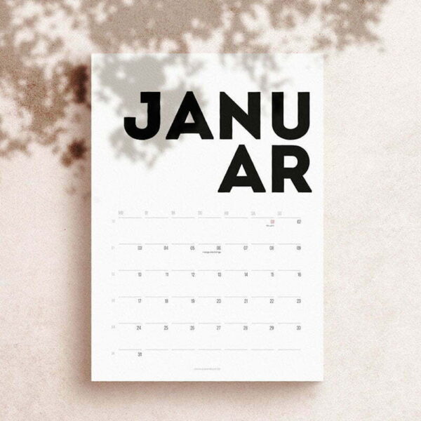 Typo Kalender 2022 - Wandkalender