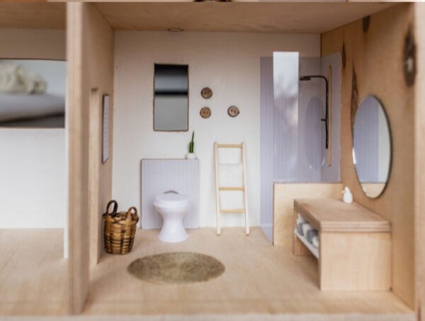 SOPOTUTU 2er Set Mini-Blumentöpfe Für Puppenhäuser - Realistische Rosen-Deko Für Kreatives Spielen