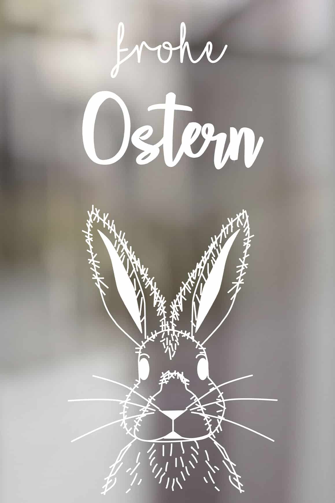 Kreidestift Fenster Vorlage Ostern