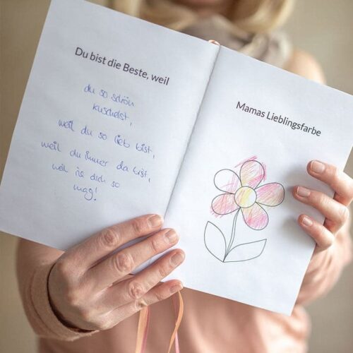 Mama-Kind-Buch zum Muttertag - DIY Muttertagsgeschenk