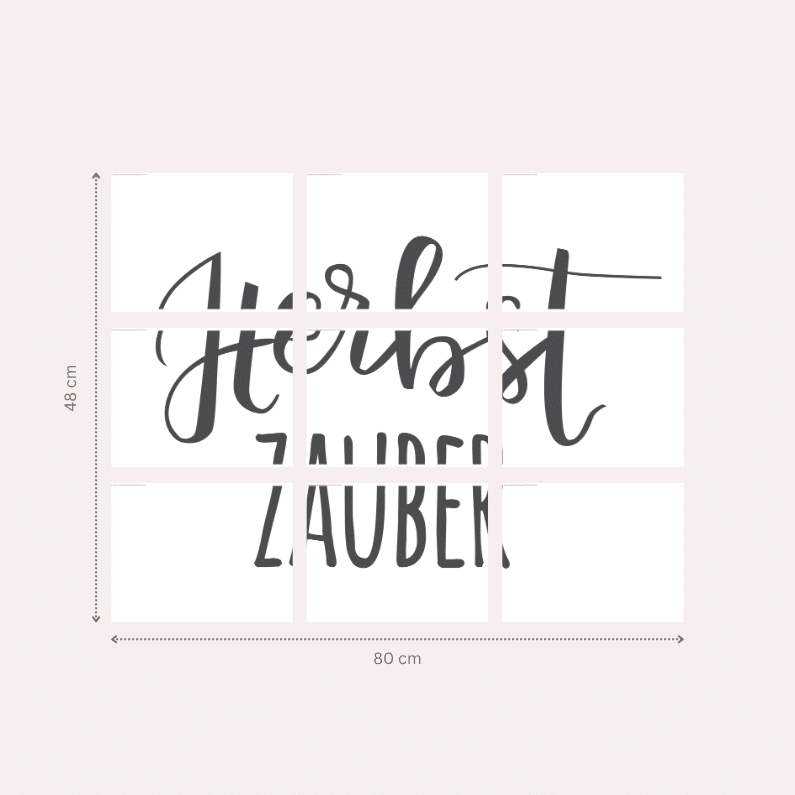 Fensterbilder im Herbst: 2 einfache Vorlagen für Kreidestifte 9 9 Fensterbild Vorlage "Herbstzauber" Schriftzug