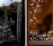 Fensterbilder im Herbst mit Kreidestift und Vorlage