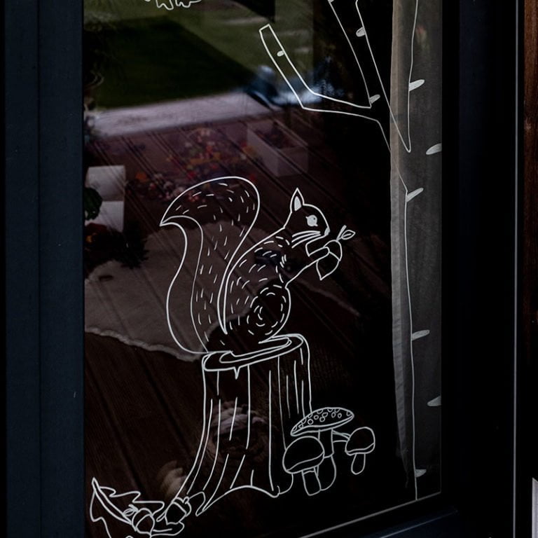 3 Fensterbilder für den Kreidemarker – Herbst
