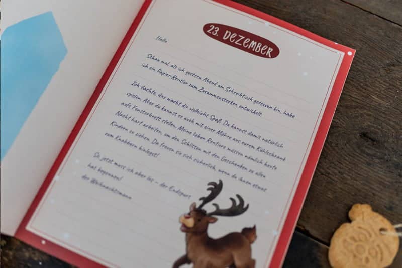 Advenstkalender-Buch: 24 Briefe vom Weihnachtsmann