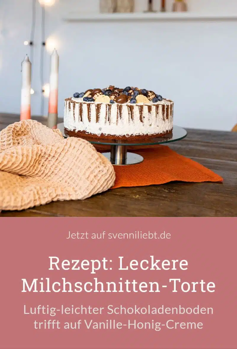 Merke dir das Rezept für die Milchschnittentorte auf Pinterest