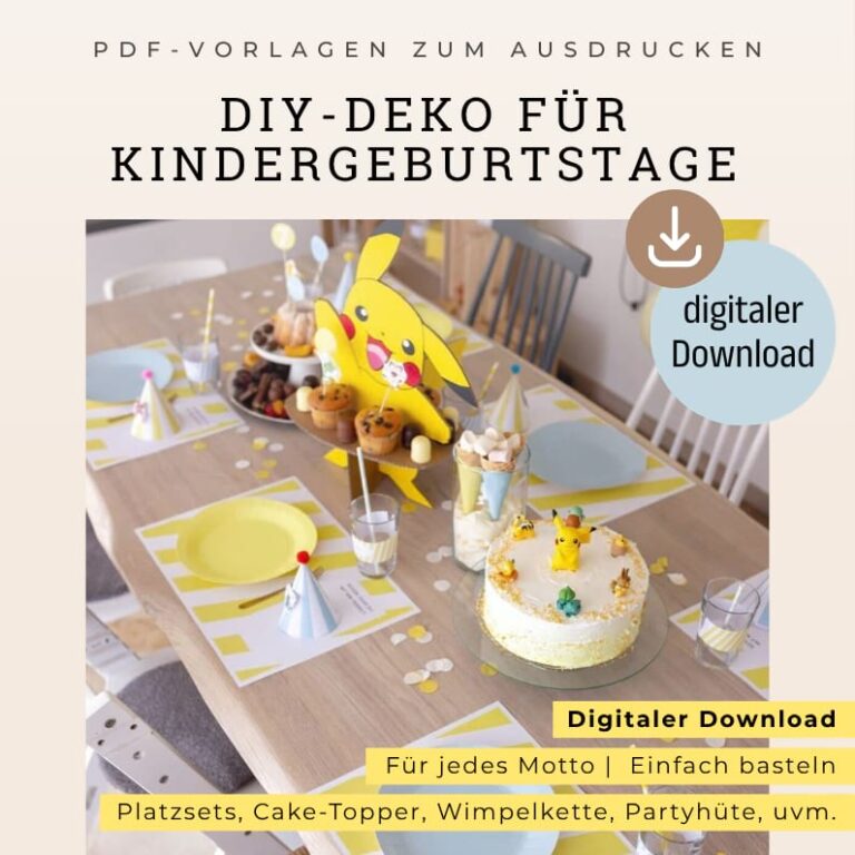 Deko für den Geburtstag zum Ausdrucken