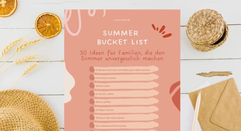 Summer-Bucket-List - 30 Ideen für Familien