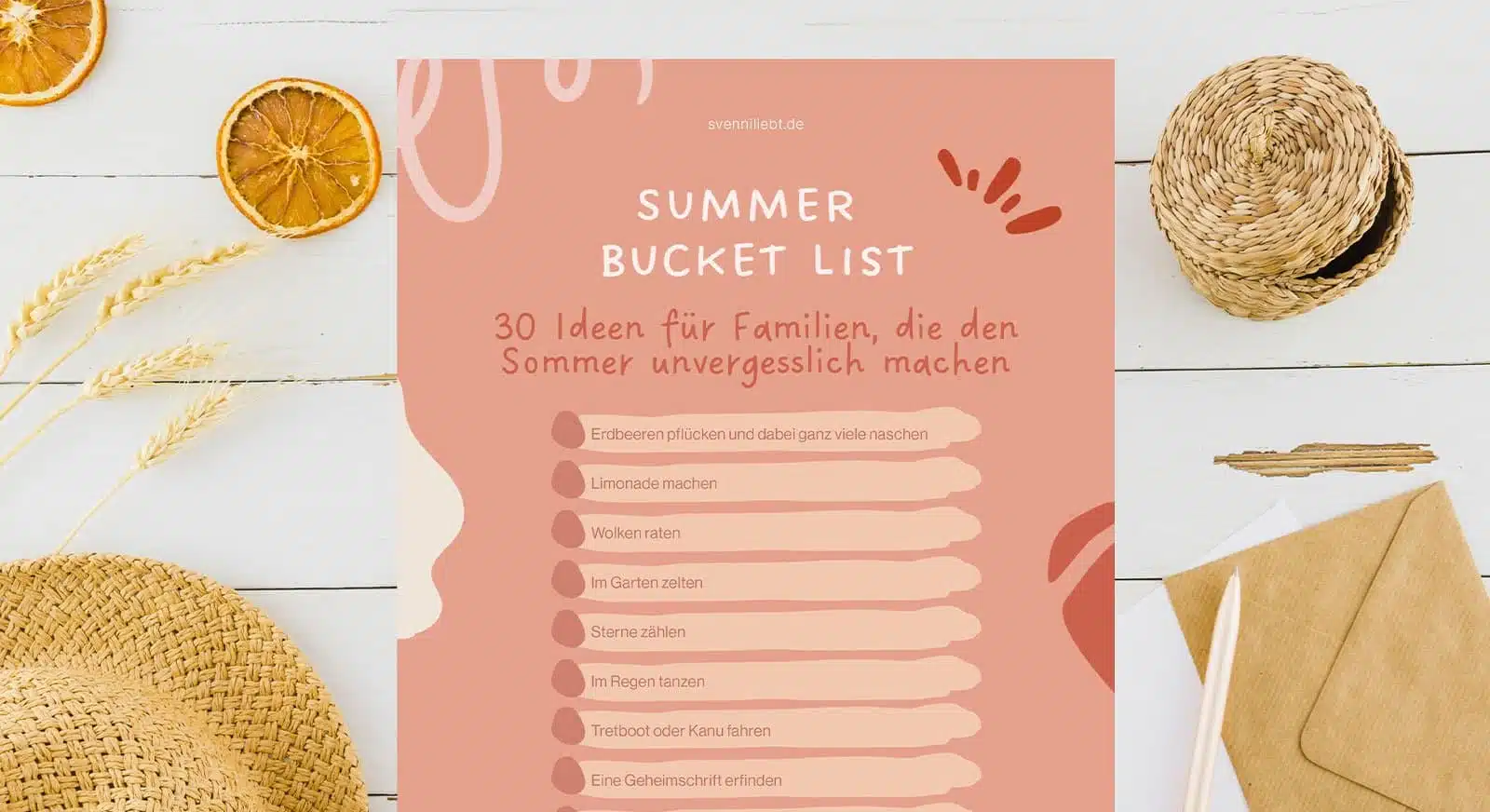 Summer-Bucket-List - 30 Ideen für Familien
