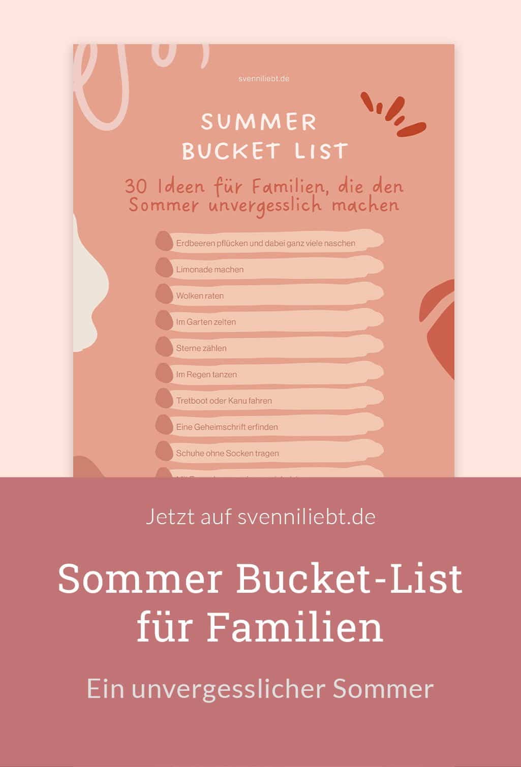 Summer Bucket List Für Familien Ein Unvergesslicher Sommer