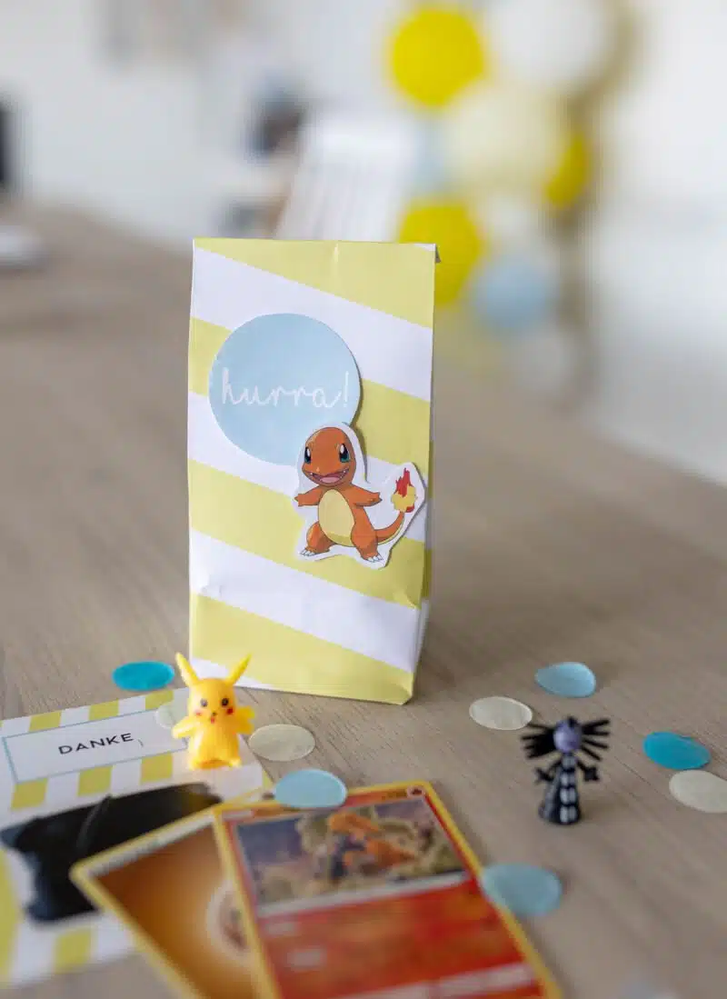 Deko-Set zum Ausdrucken für den jeden Motto-Kindergeburtstag - Mitgebseltüte basteln
