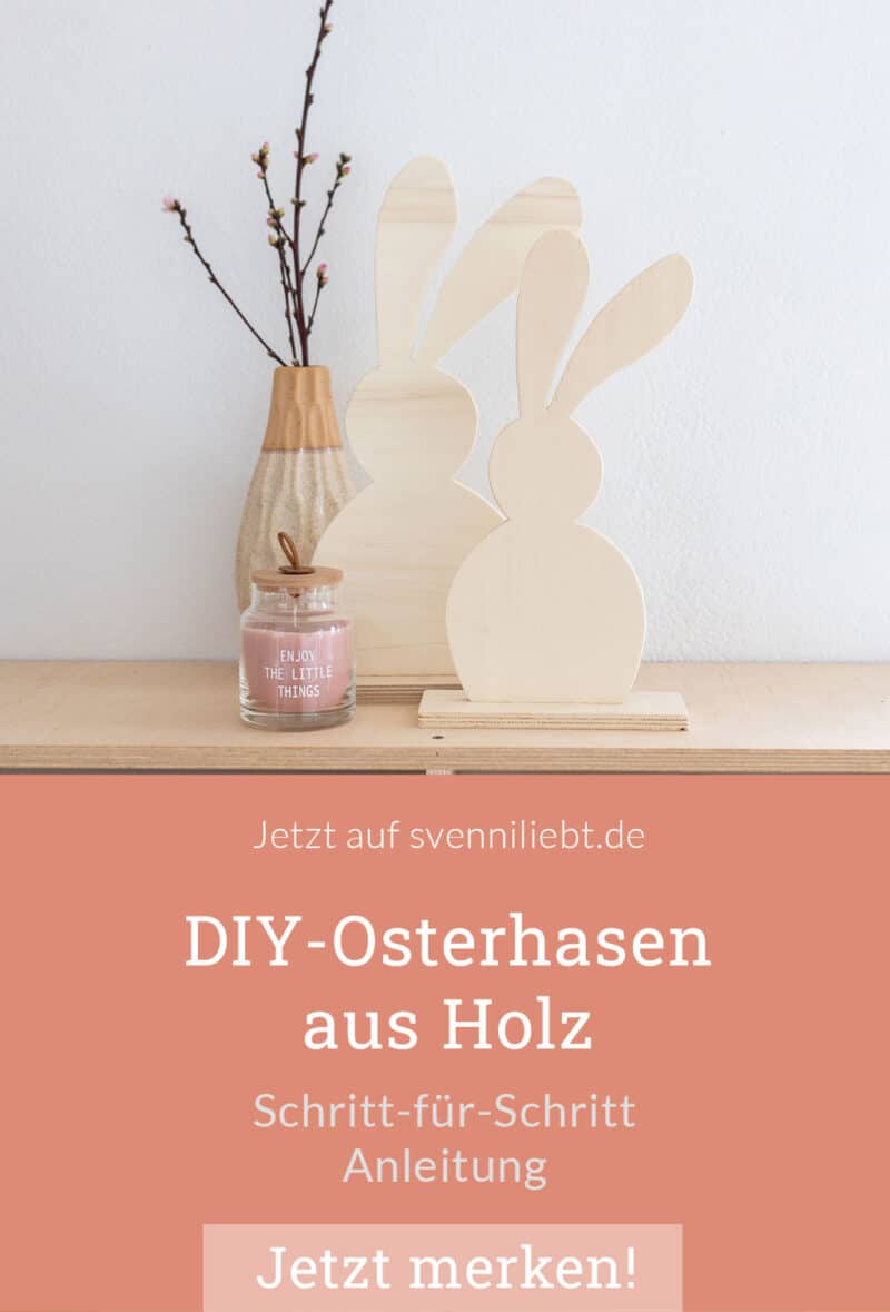 DIY Osterhasen aus Holz auf Pinterest merken