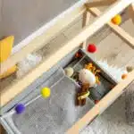 DIY Puppenbett selber bauen Anleitung mit Material