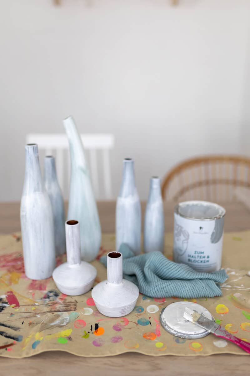 Vasen-Upcycling und einfach streichen