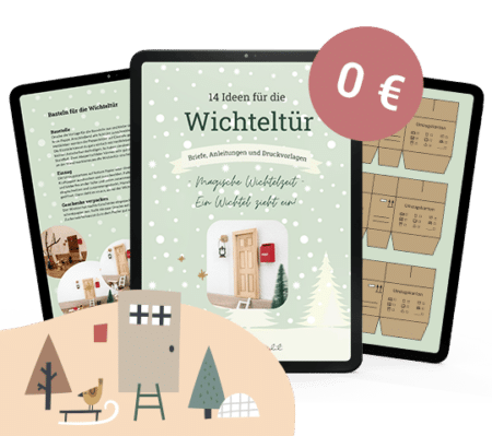 Wichtel-Ofen basteln: einfache Anleitung fรผr die Wichteltรผr 21 21 kostenlose Vorlage fรผr Wichtel-Zubehรถr