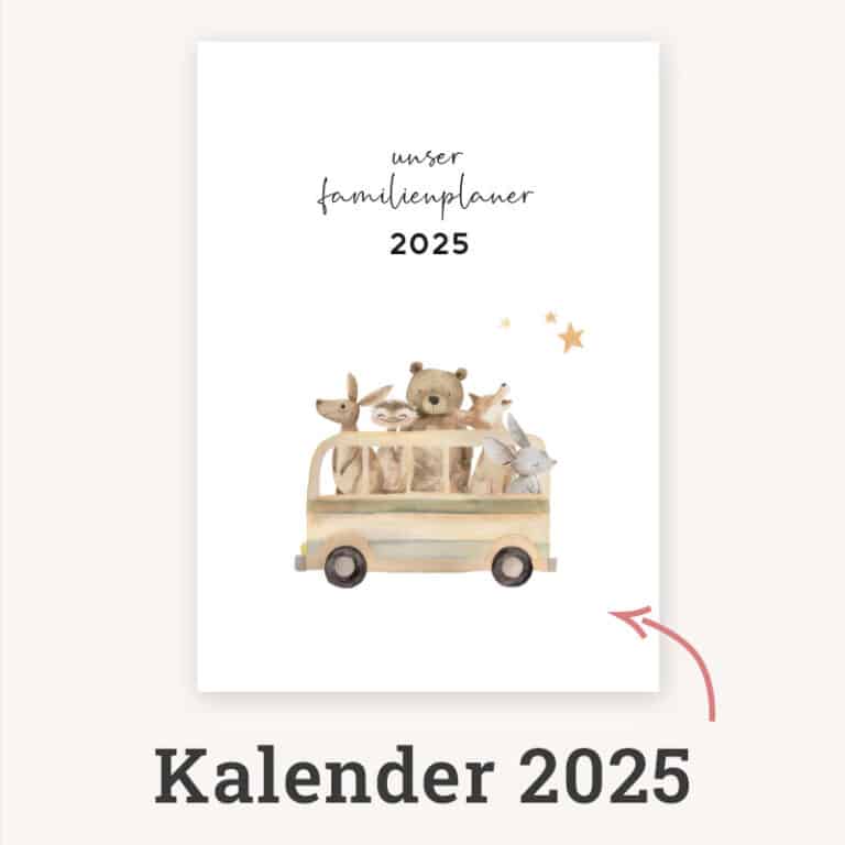 Kalender Familienplaner 2025 zum Ausdrucken