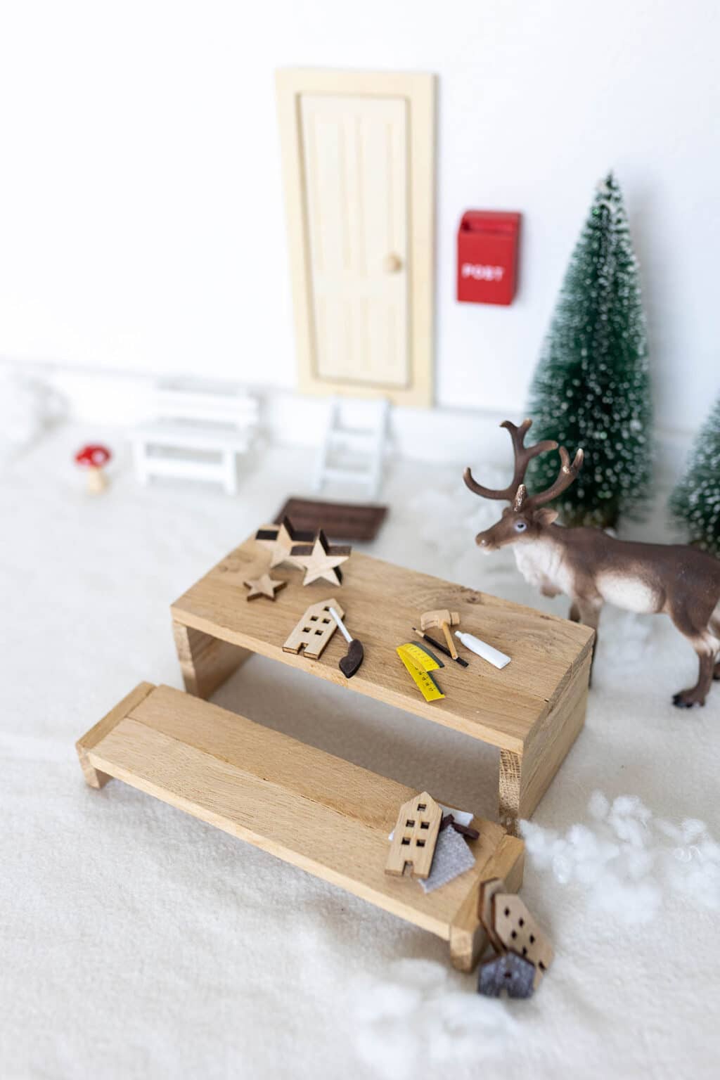 Miniatur Wichtel Zubehör Set Für Puppenhaus & Wichteltür – DIY Staffelei & Deko Im 1/12 Maßstab