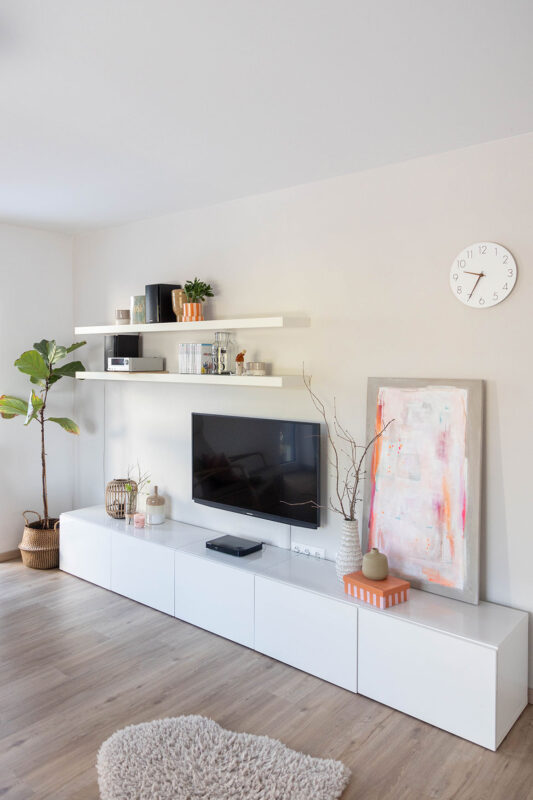 Frühlingsdeko im Wohnzimmer