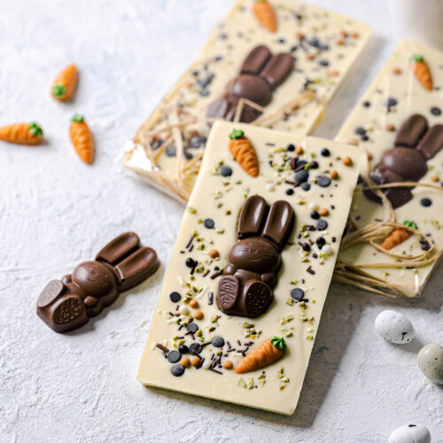Ostergeschenk Idee: Osterhasen Schokolade selbst machen