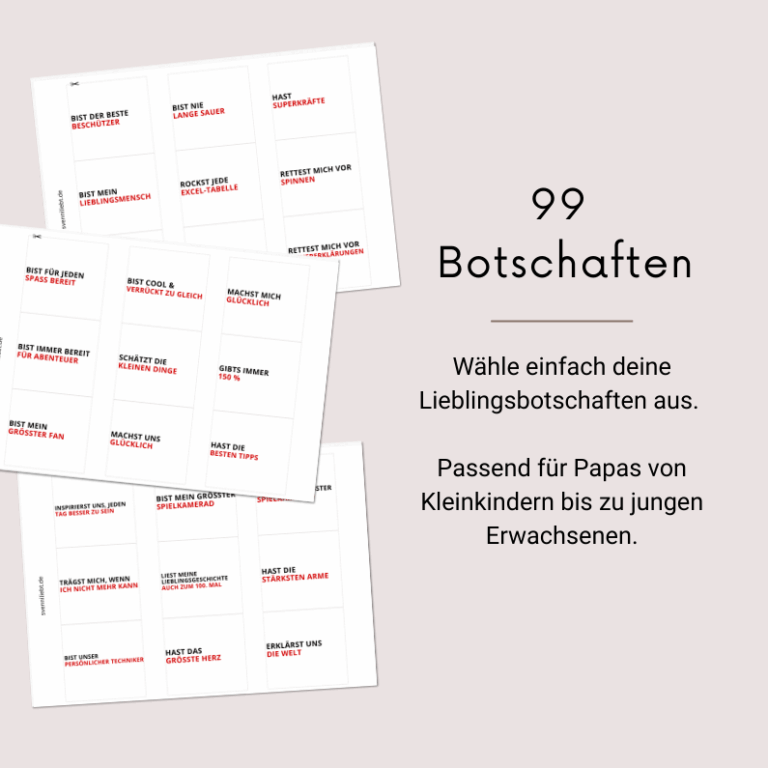 Duplo Banderolen - Geschenk zum Vatertag / Geburtstag | Druckvorlage herunterladen