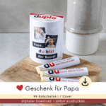 Duplo Banderolen - Geschenk zum Vatertag / Geburtstag | Druckvorlage herunterladen
