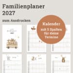 Familienkalender 2027 ausdrucken