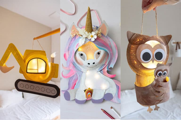 Laternen basteln aus Papptellern – 8 einfache Bastelideen für Kinder