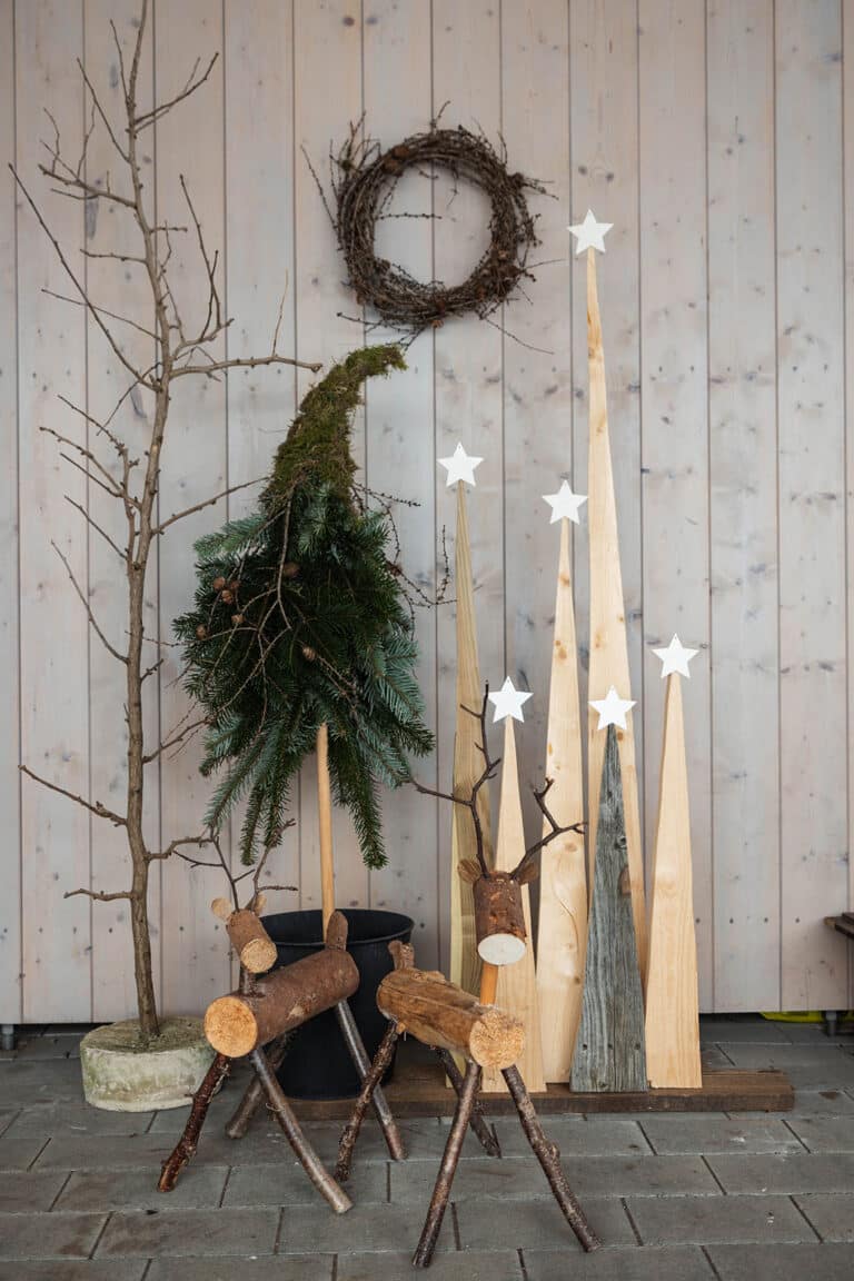 Erstaunlich Hauseingang Weihnachtsdeko Fr Draussen Selber Machen Bild