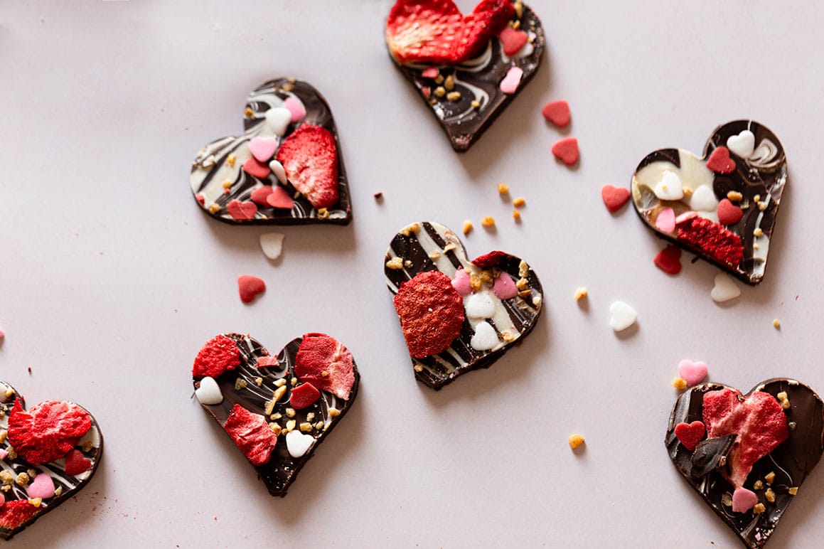 Pralinen Rezept: Selbstgemachte Herz-Pralinen zum Valentinstag