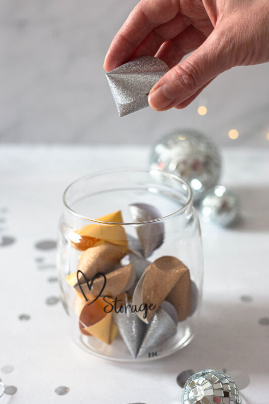 Glückskekse selber machen für Silvester 