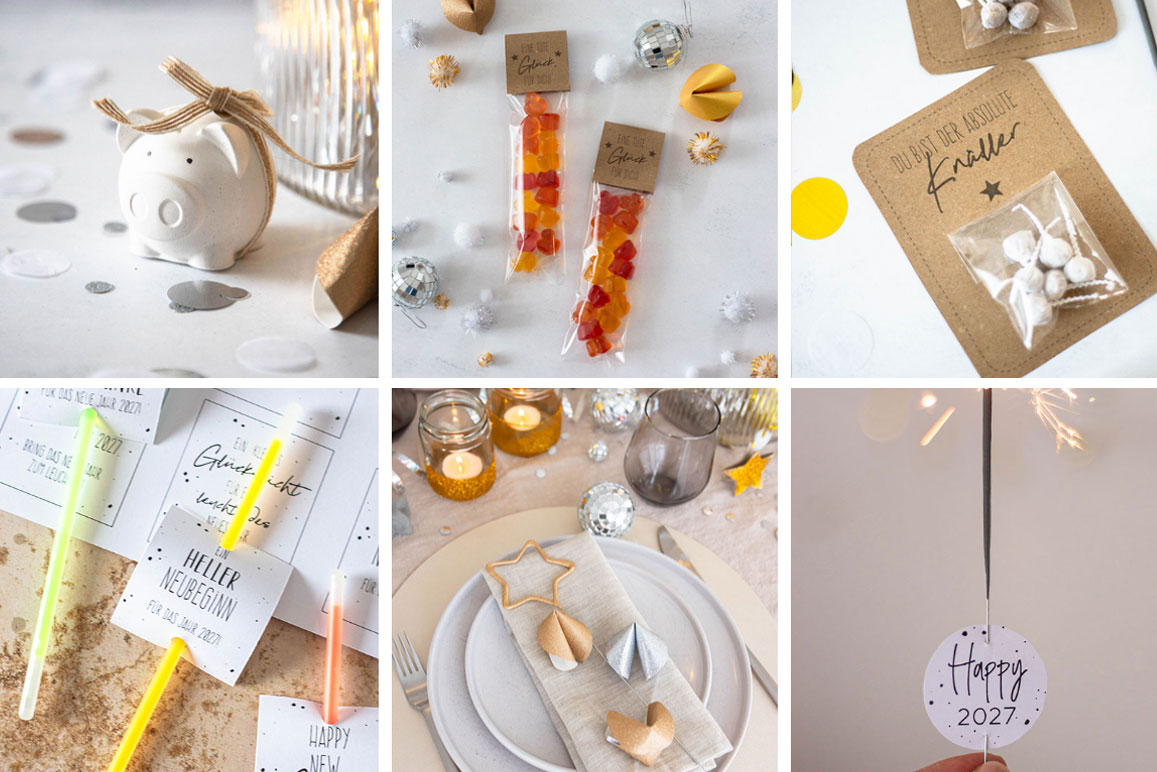 Silvester Geschenke selber machen