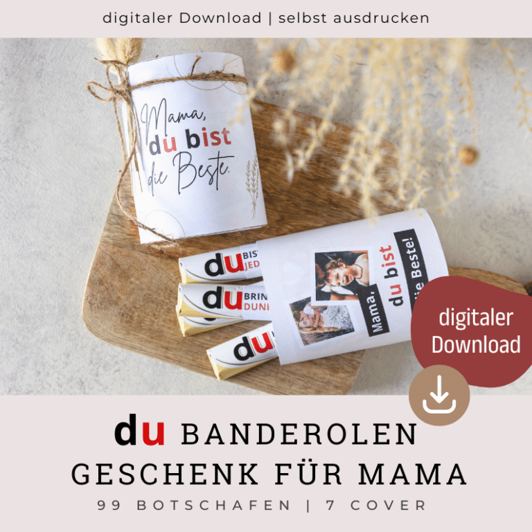 Muttertagsgeschenk oder Geburtstagsgeschenk Duplo zum Ausdrucken