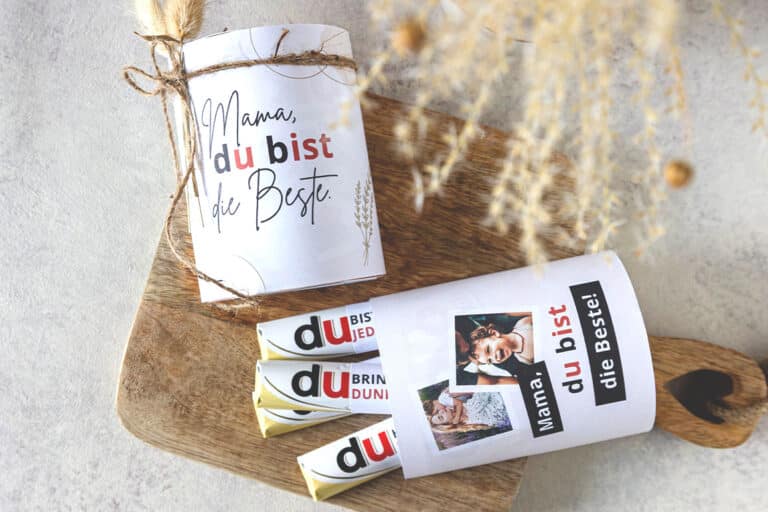 Muttertag Geschenk selber machen für Duplo