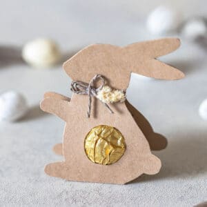 Ostergeschenk basteln - Vorlage für Süßigkeiten