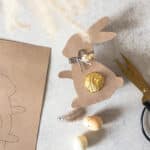 Ostergeschenk basteln - Vorlage für Süßigkeiten