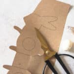 Ostergeschenk basteln - Vorlage für Süßigkeiten