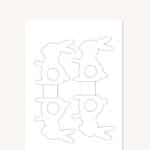 Ostergeschenk basteln - Vorlage für Süßigkeiten