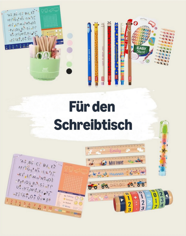 Geschenke zur Einschulung: 30 sinnvolle Ideen für Jungen & Mädchen 3 3 Geschenke Einschulung für den Schreibtisch