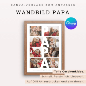 Fotocollage Papa – personalisiertes Poster mit deinen Lieblingsfotos