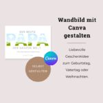 Poster Papa zum Personalisieren und Ausdrucken - Geschenkidee Vatertag und Geburtstag