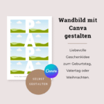 Poster Fotocollage Geschenk Papa selber machen