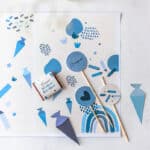 Deko Einschulung blau