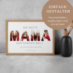 Poster "Mama" personalisiert – persönliches Geschenk mit Fotos – Bild 3
