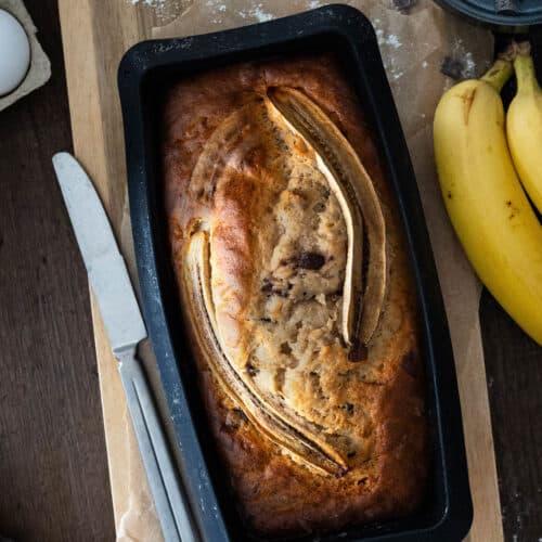 Saftiges Bananenbrot Rezept mit Schokolade und Walnüssen 9 9 Bananenbrot Rezept saftig mit Schokolade und Walnuss