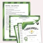 Fußball Kindergeburtstag: Einladungskarte, Deko und Spiele zum Ausdrucken