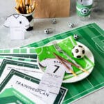 Fußball Kindergeburtstag: Einladungskarte, Deko und Spiele zum Ausdrucken