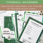 Fußball Kindergeburtstag: Einladungskarte, Deko und Spiele zum Ausdrucken
