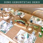 Dino Geburtstag Deko Einladung und Schatzsuche - Komplett-Set
